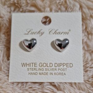 Silver Heart Earrings